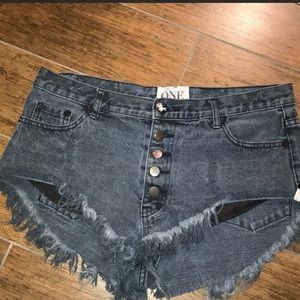 Black One Teaspoon Size 29 Shorts